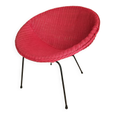 Wicker satellite armchair