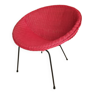 Satellite wicker armchair