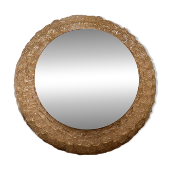 Vintage illuminated mirror attributed to Egon Hillebrand – Germany, 1970s