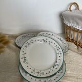 Set of 4 porcelain plates