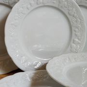 Six vintage Philippe Deshoulières Limoges California porcelain bread plates