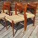 6 elegant vintage 1960s Danish rope chairs
