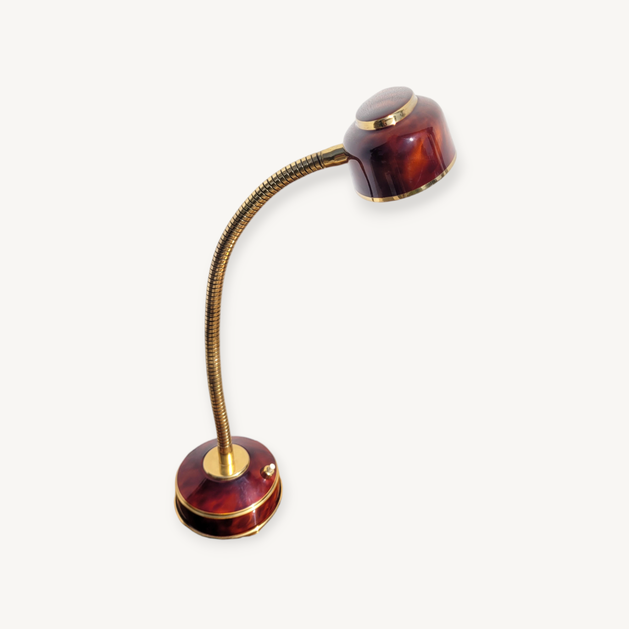 Madec vintage flexible lamp in gold