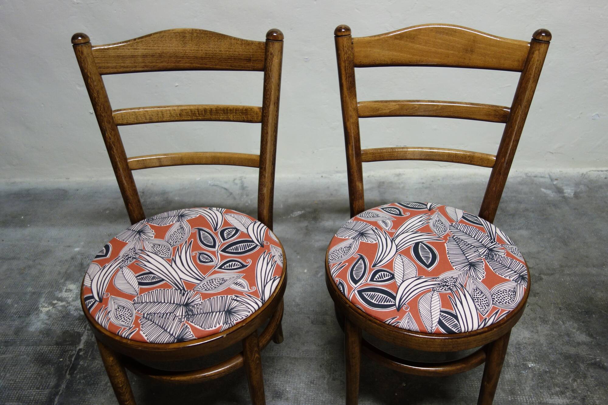 Pair of vintage Baumann bistro chairs