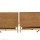 Set de 2 tables chevet en chêne, Suède, 1960