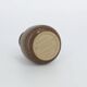 Small Mid-Century Scandinavian Modern Collectible Brown Stoneware Vase by Gunnar Borg, Set of 4