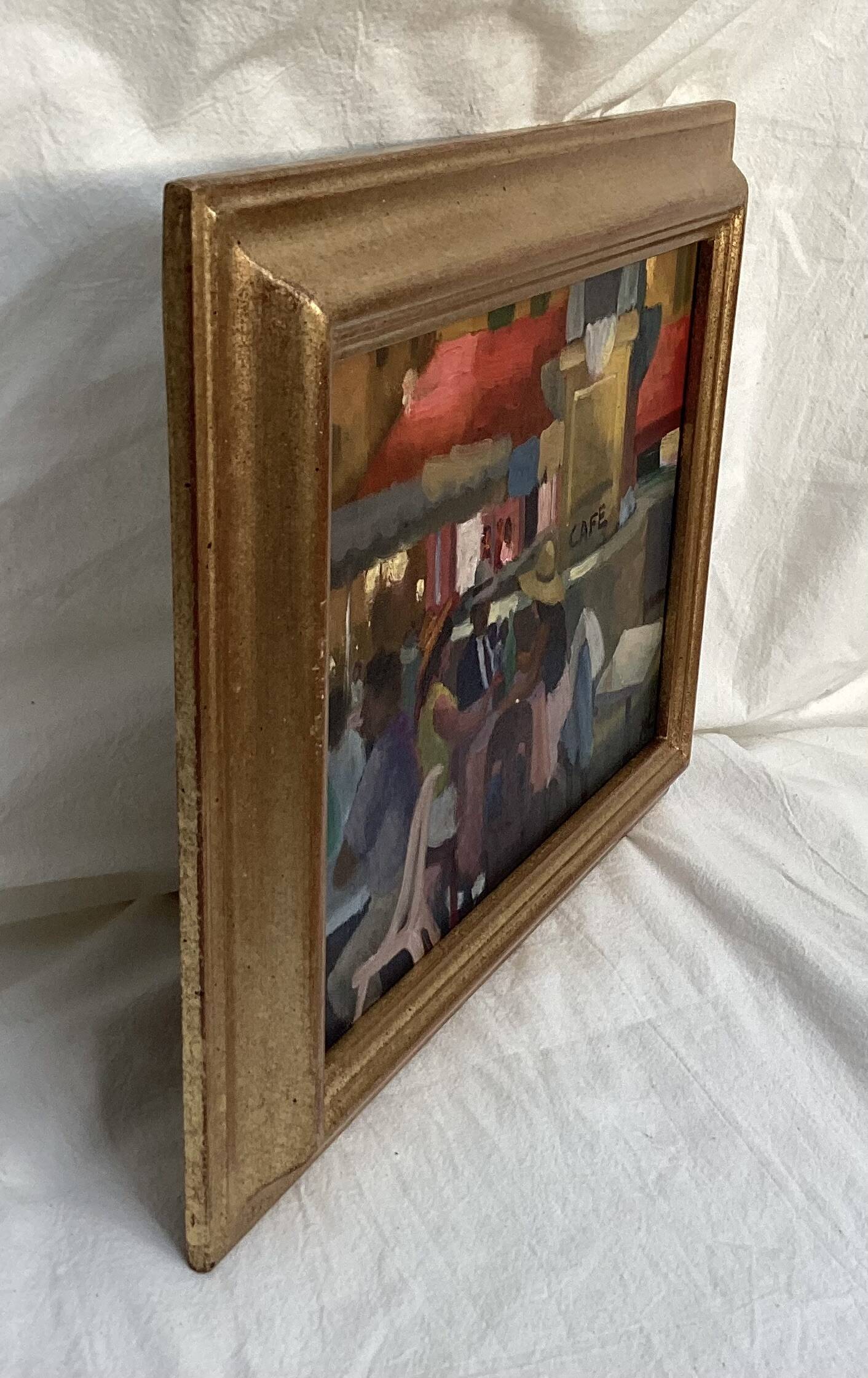 Oil painting signed canvas dimensions: height -32.5 cm - width 42 cm -