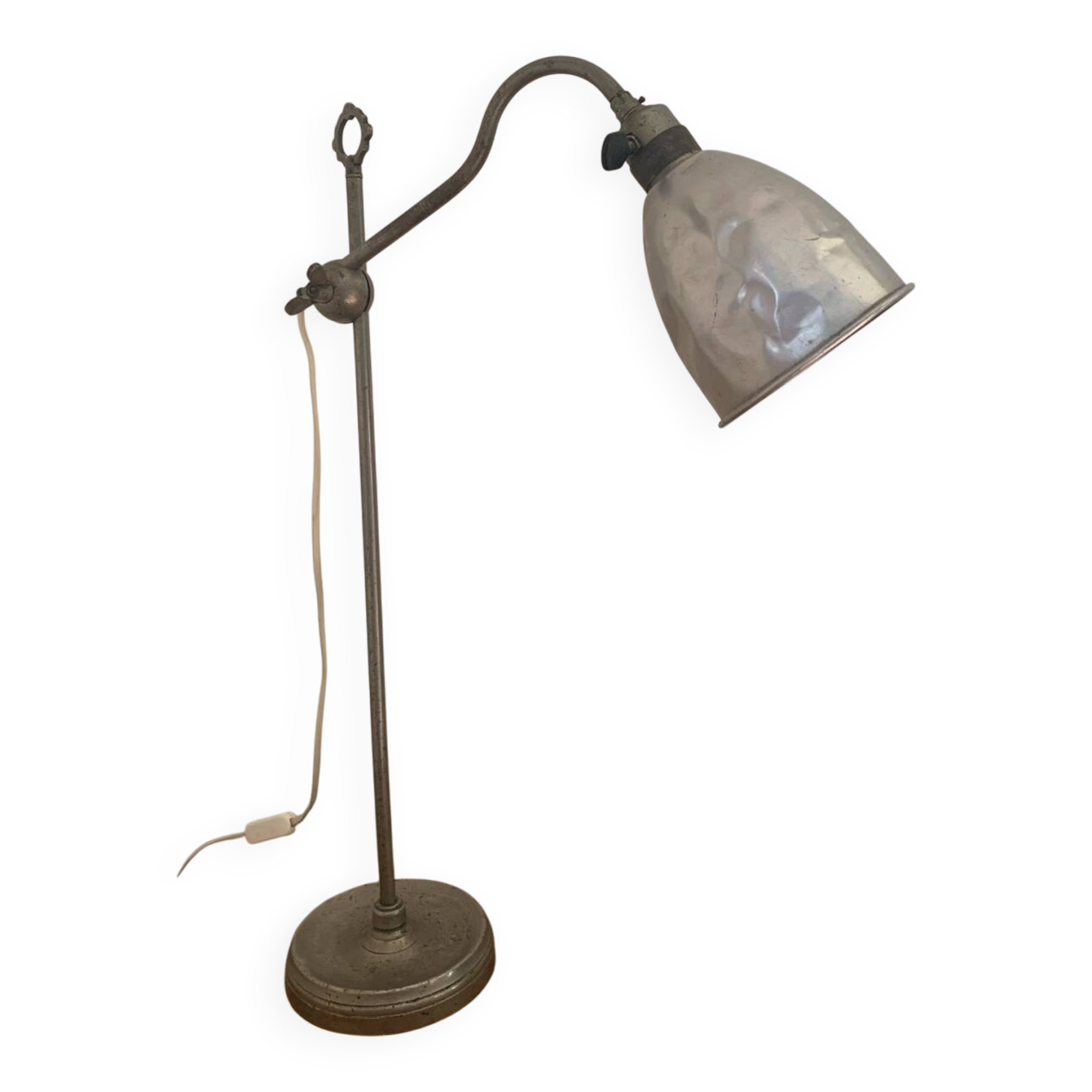 Vintage industrial workshop lamp – metal – 1950s/60s