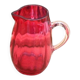 Pot à lait en verre Cranberry de style victorien anglais