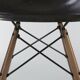 Chaise d'appoint noire Eames DSW originale vintage Herman Miller