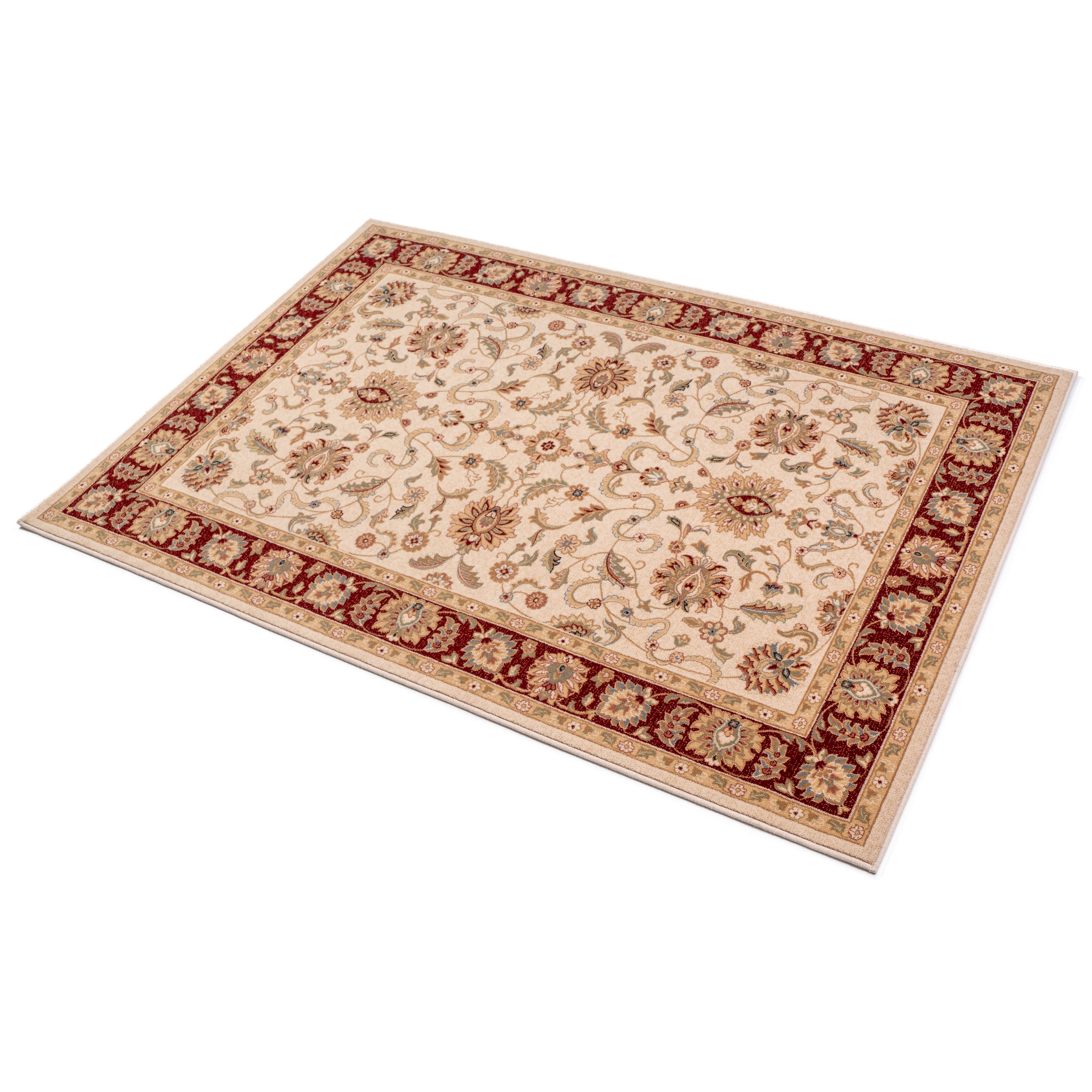 Oriental carpet 240x340 cm beige and red