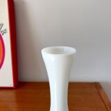 White opaline vase from the 50s and 60s