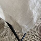 Antique damask tablecloth and its 10 napkins - 220x150 - Métis