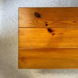 Solid pine coffee table / bench by Sven Larsson