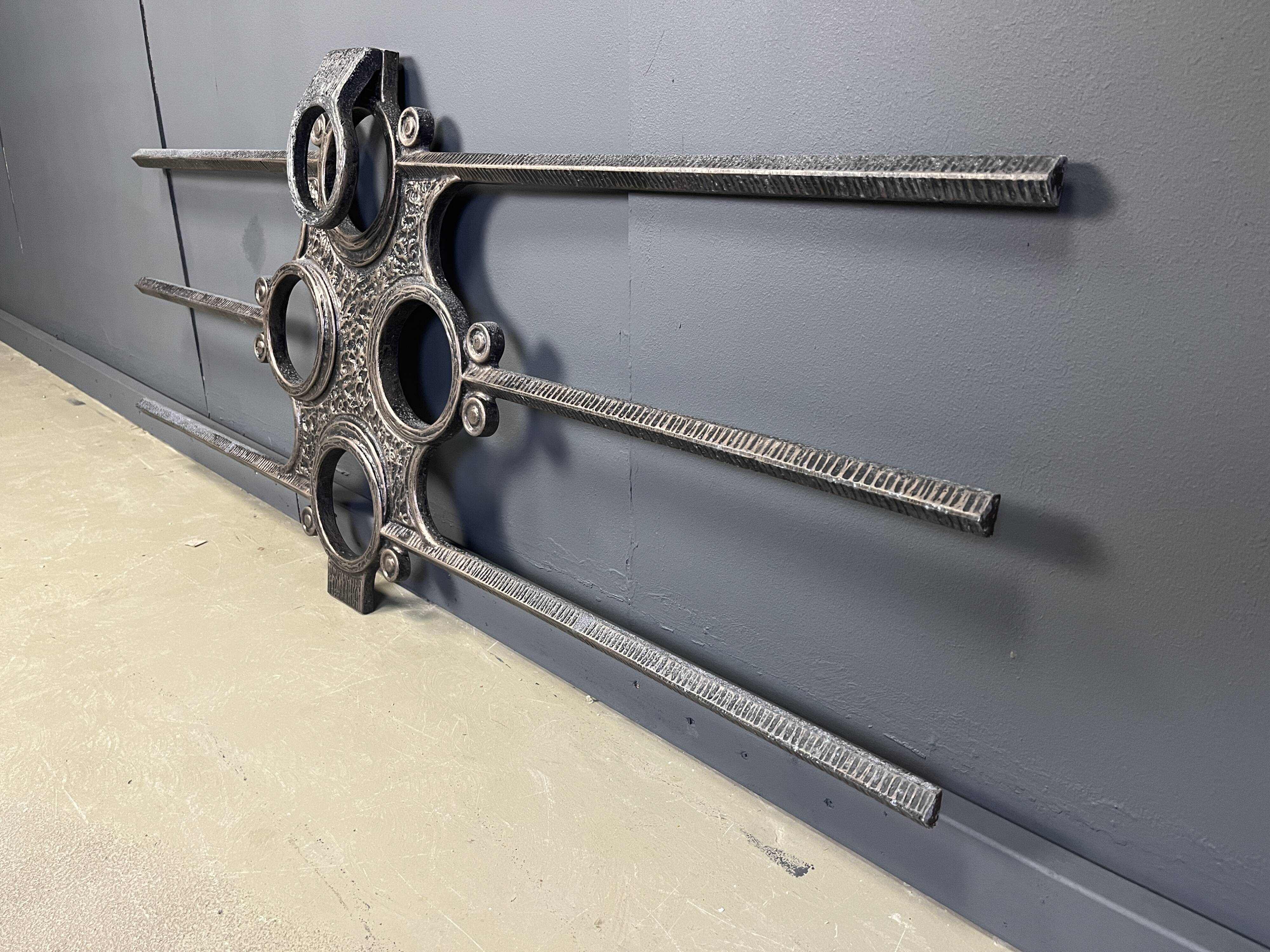 Vintage brutalist wall sculpture, 1970s