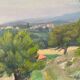 Paysage de campagne école du XXe siècle