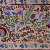 Hand-knotted rug, vintage Turkish rug 53x190 cm