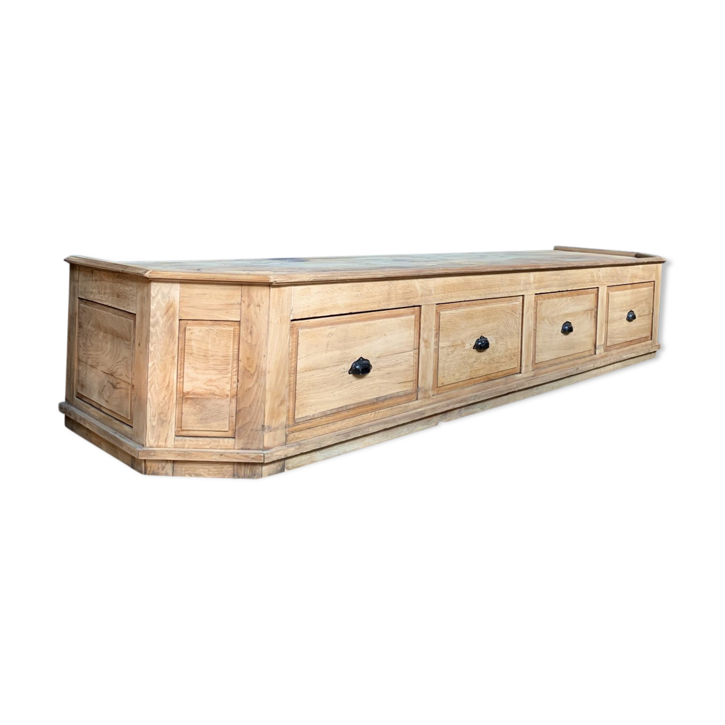 Large oak TV furniture