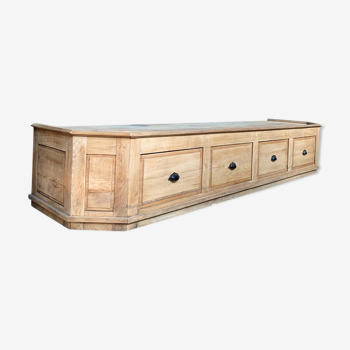 Large oak TV furniture