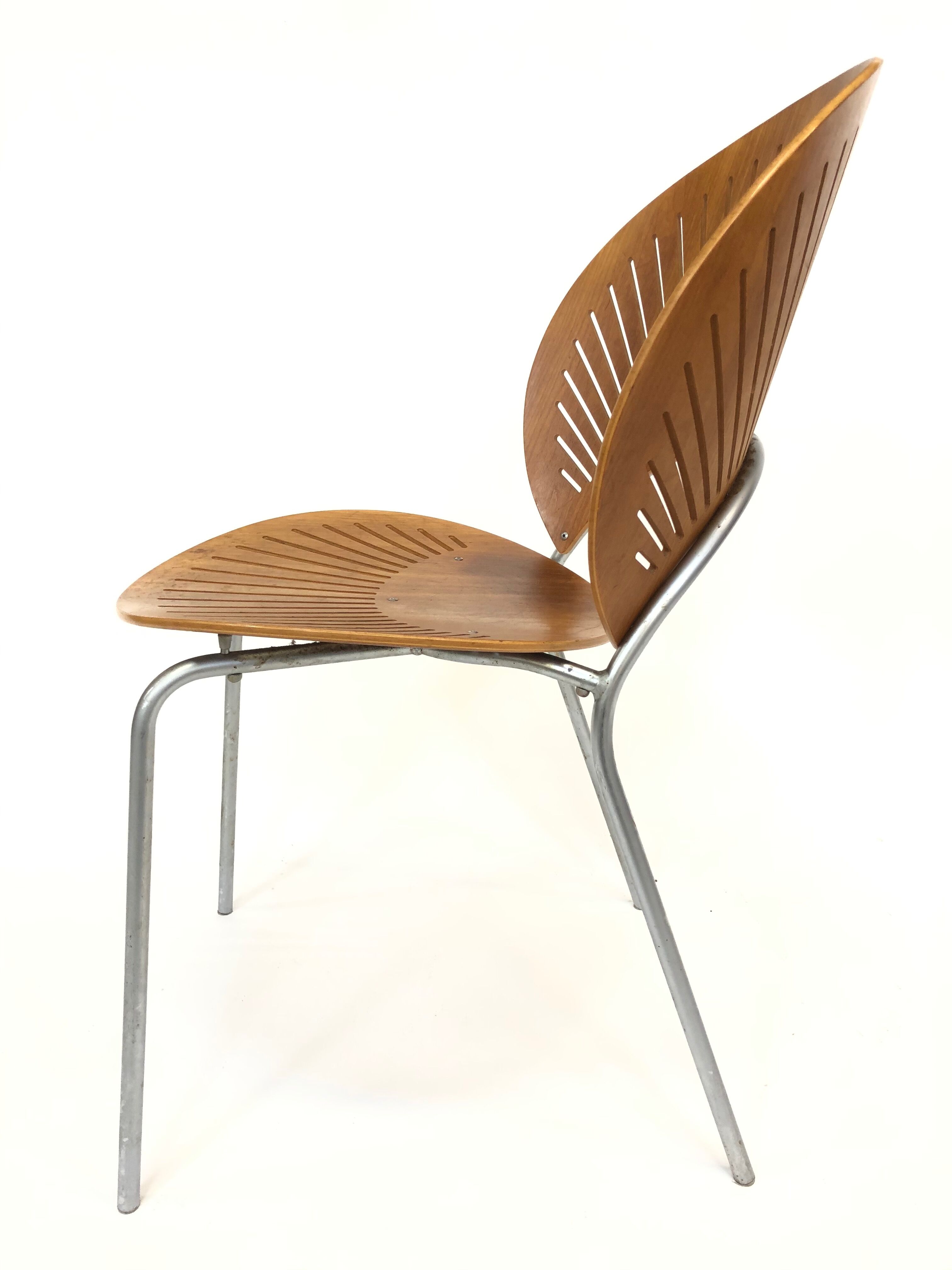 Suite de quatre chaises danoise "Trinidad" par Nanna Ditzel pour Fredericia Stolefabrik en teck