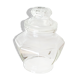 Airtight hexagonal glass jar - vintage