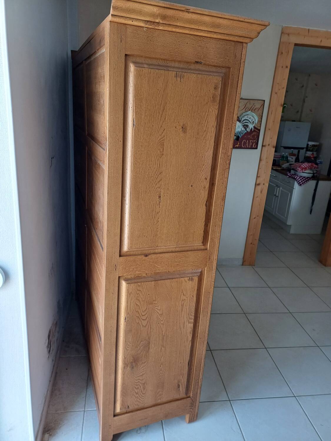 Solid oak wardrobe