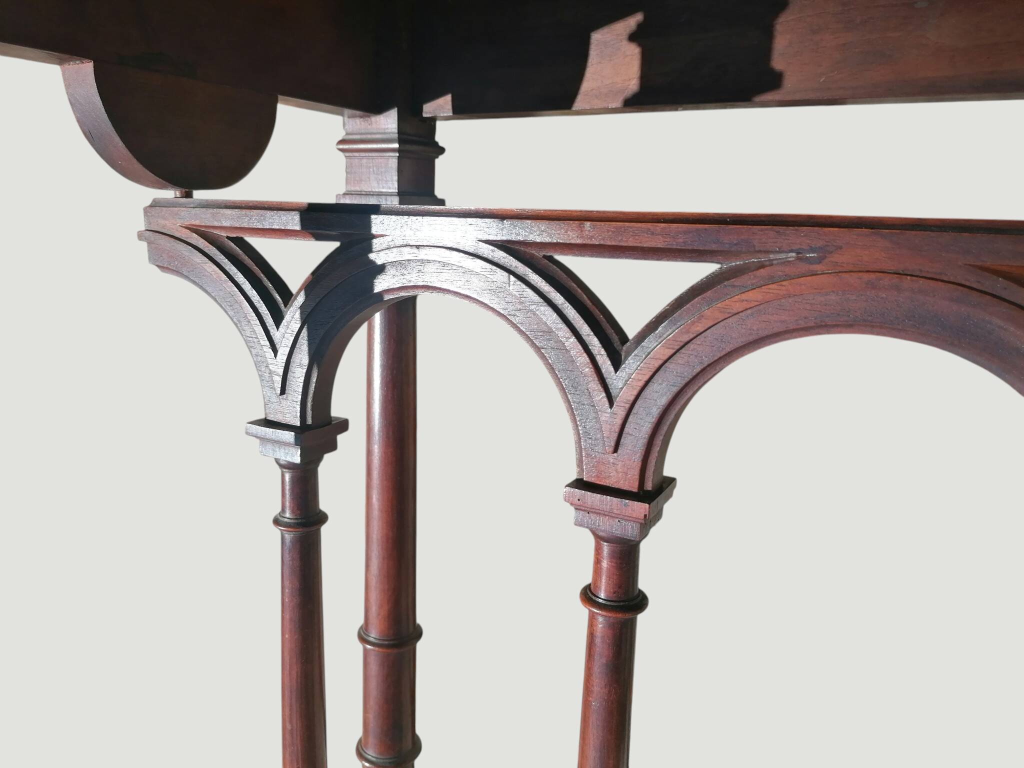 Antique side table - Dark academia, gothic - Henri II style