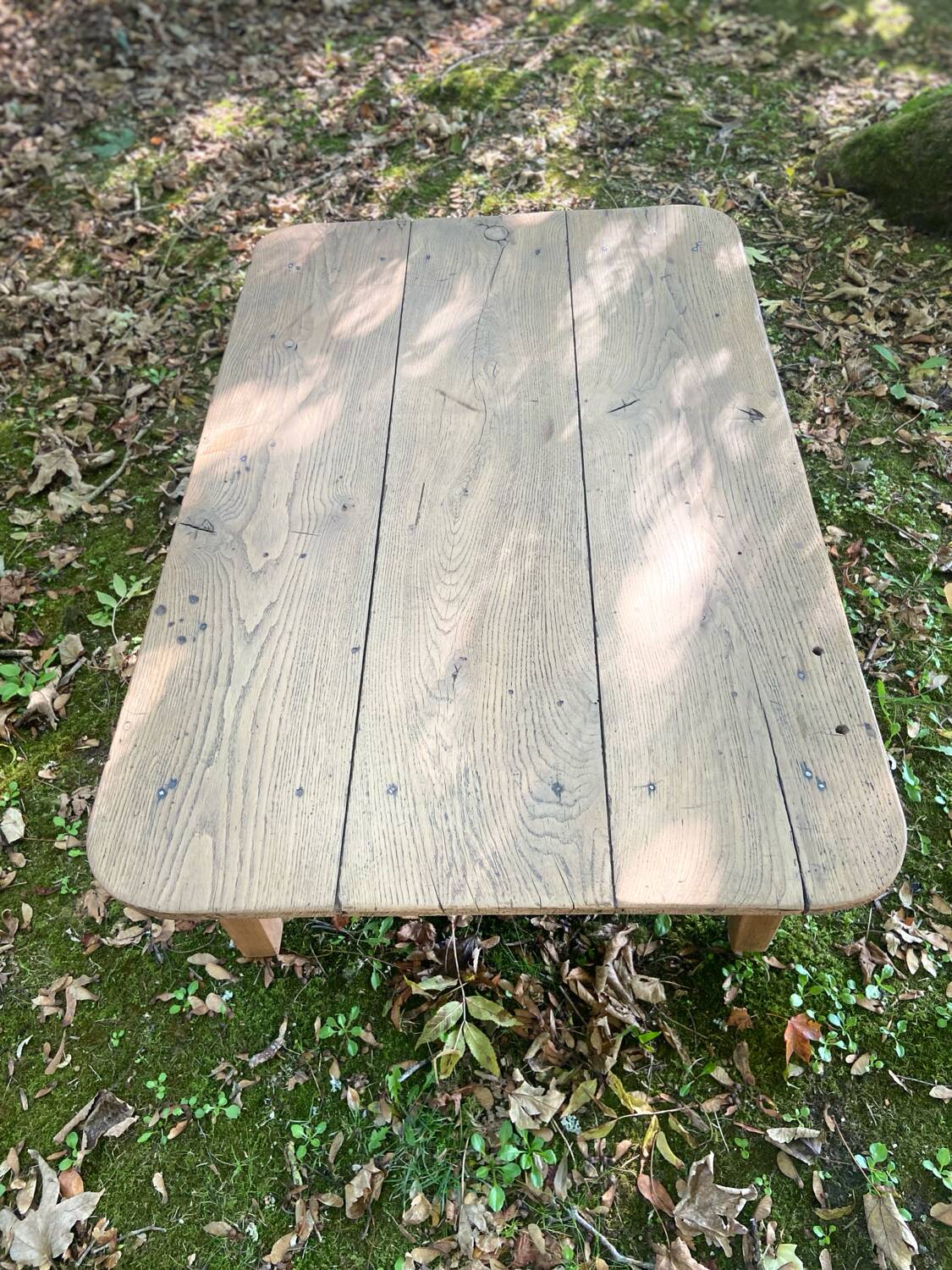 Table basse de ferme en chêne massif
