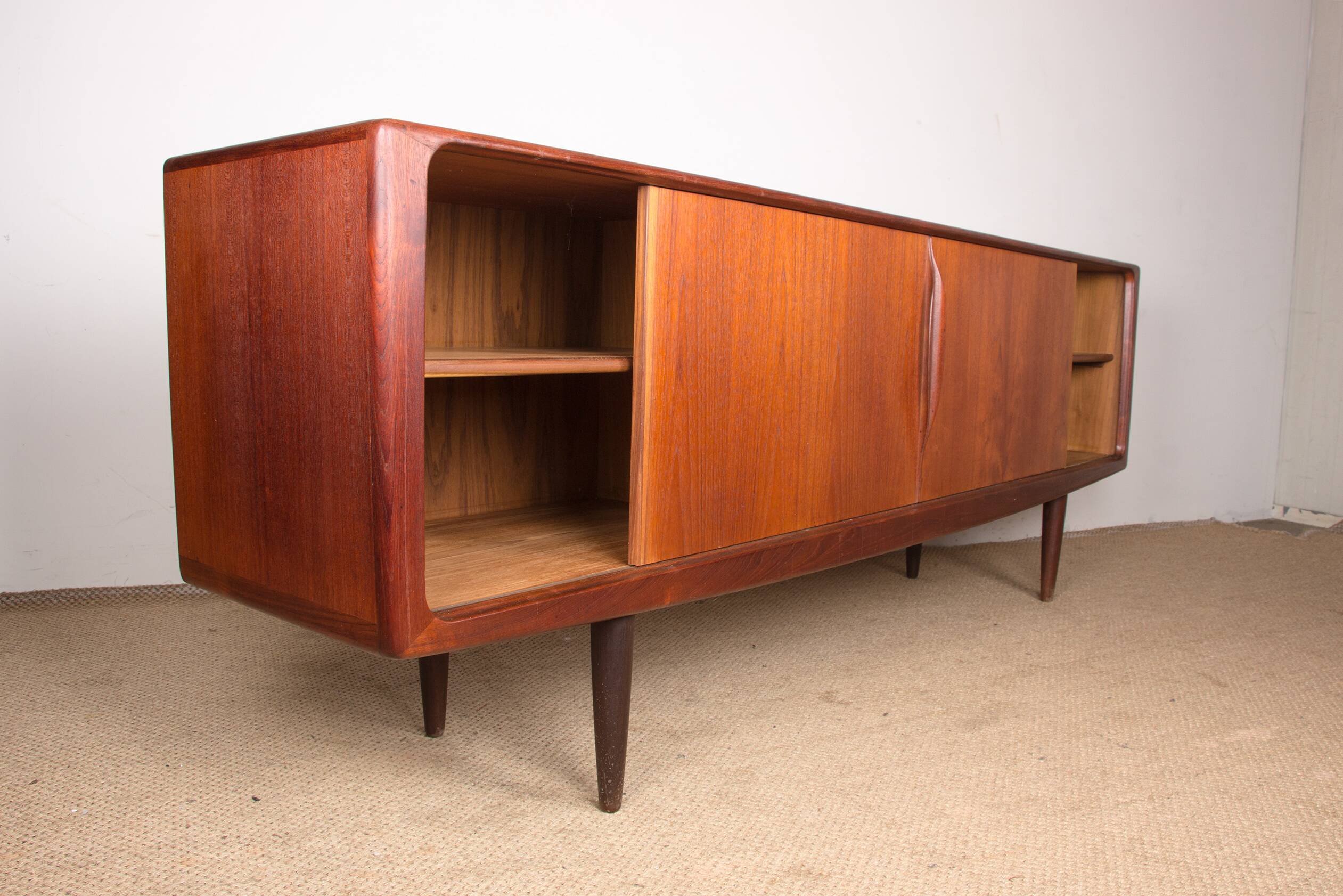 Enfilade Danoise en Teck par Henry Walter Klein pour Bramin 1960.