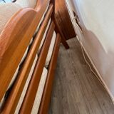 Scandinavian solid teak bench 1970