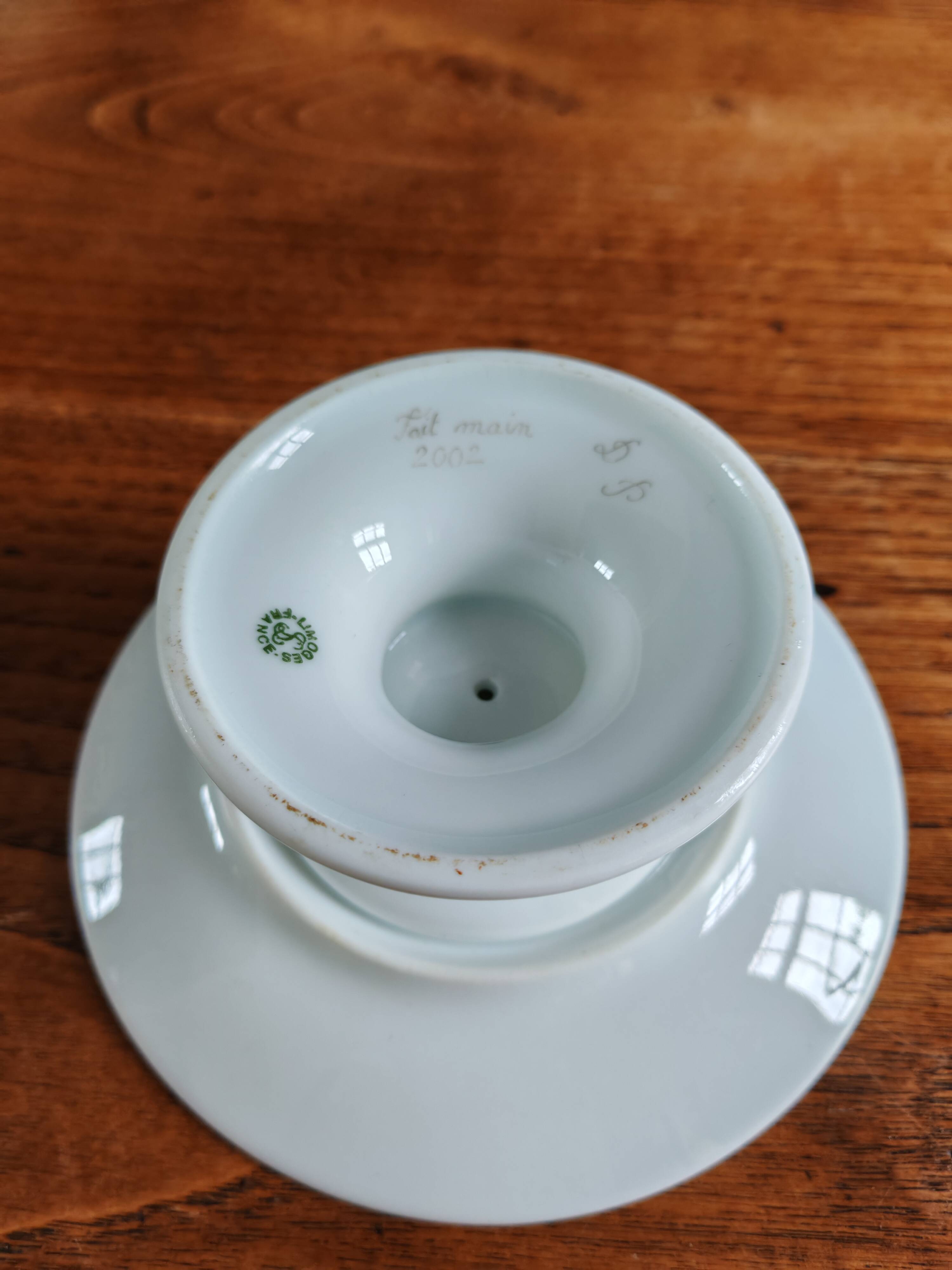 Limoges Porcelain Footed Plate
