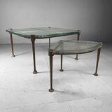 Coffee table and side table by Lothar Klute Germany 1980