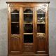 Louis xv style bookcase in solid oak circa 1900-1920