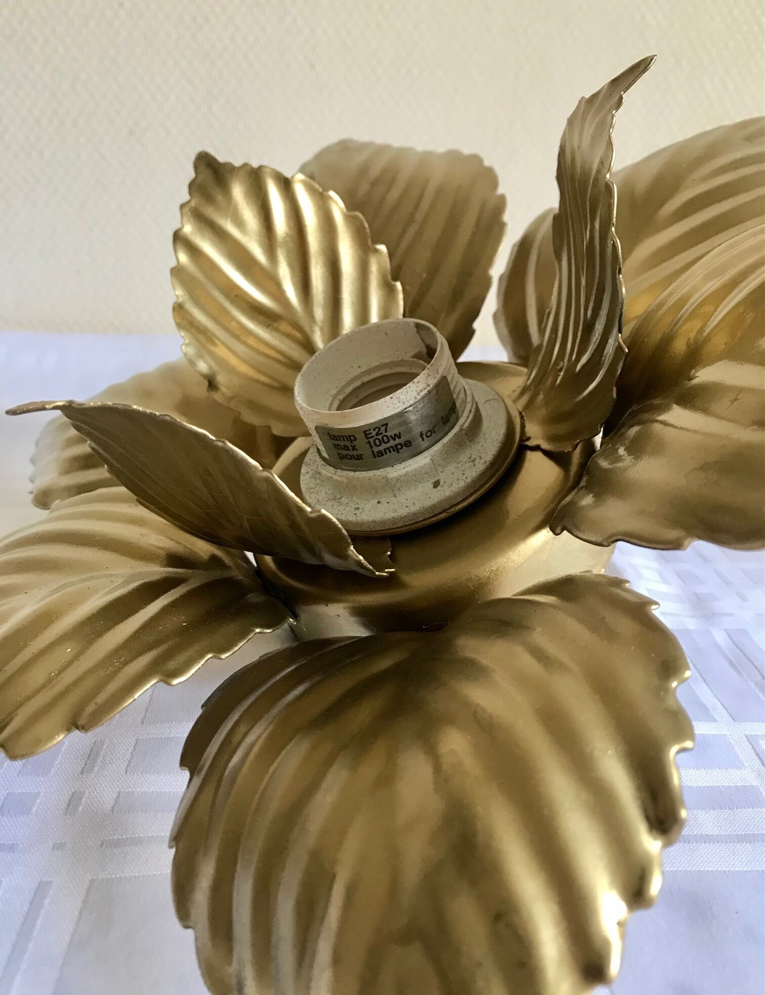 Masca golden flower wall lamp