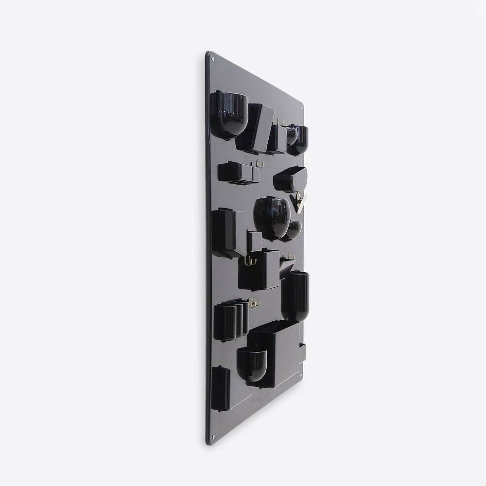 Wall organiser plateau Uten.Silo black by Dorothee Maurer Becker for Design M, 1960s