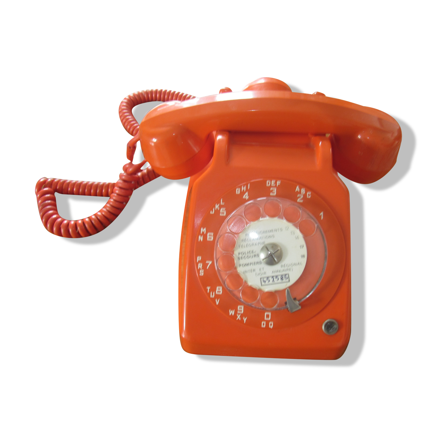 Vintage orange phone