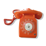 Vintage orange phone