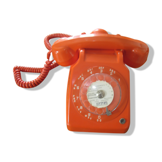 Vintage orange phone