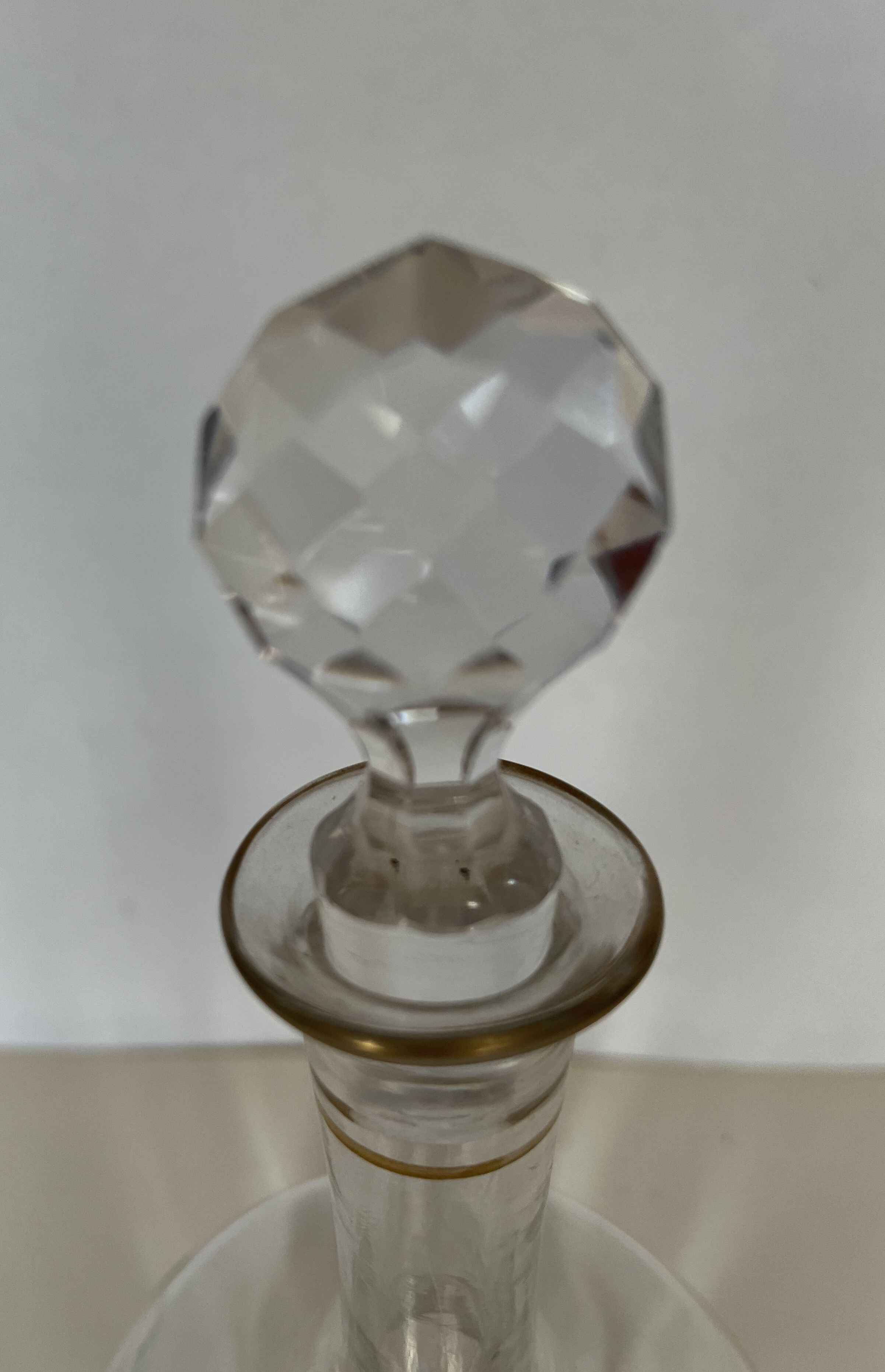 Antique glass decanter