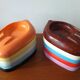 Set of Ten Unique Colored Bakelite Ashtrays, Škoda Car Manufacturer, 1950s