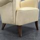 1950s Danish High Back Wing Lounge Chair Newly Reupholstered
