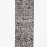 3x11 Rug For Farmhouse Hallway Gray Vintage Runner Rug, 84x291Cm
