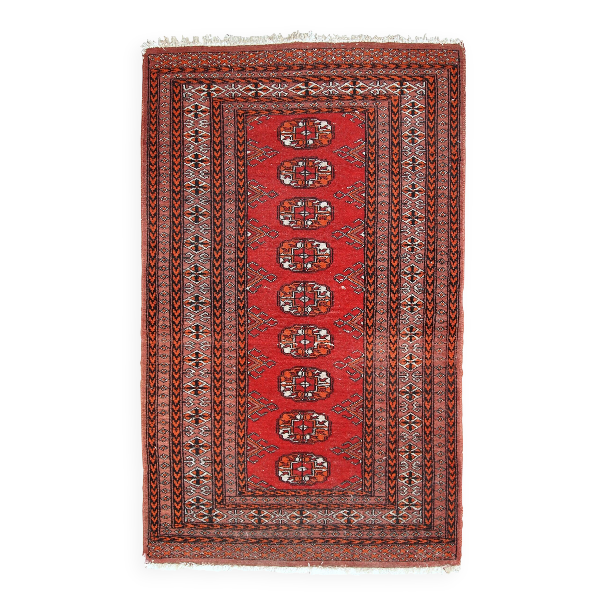 Tapis Vintage Lahore du Moyen-Orient, Années 1960, Élégance Artisanale