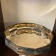 Hammered silver metal cup on stand, tweek-shaped, 1970s