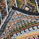 Tapis coloré noué à la main avec motif – 108x50 cm