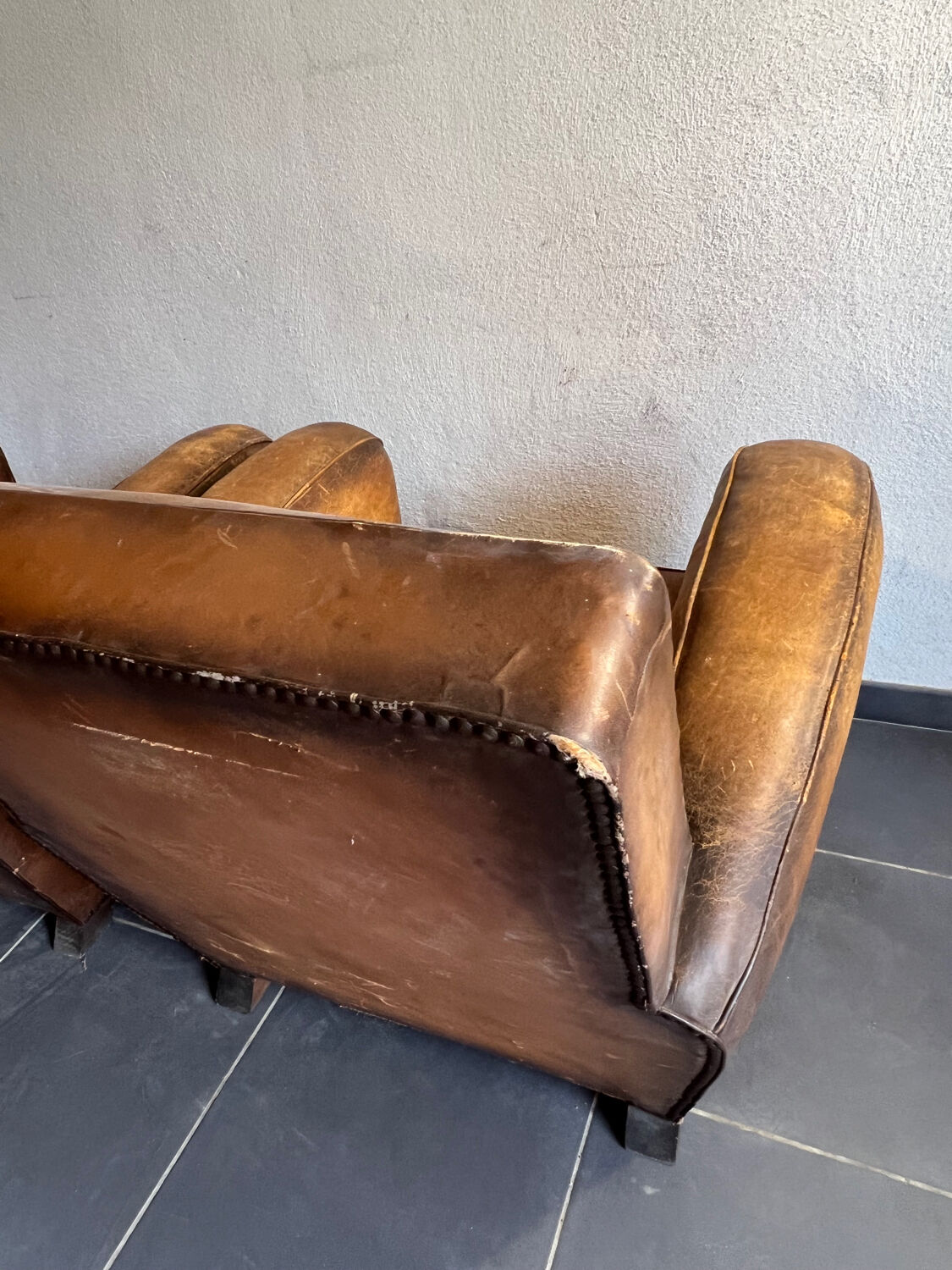 Pair of club chairs