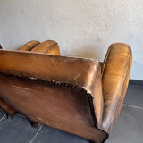 Paire de fauteuils club
