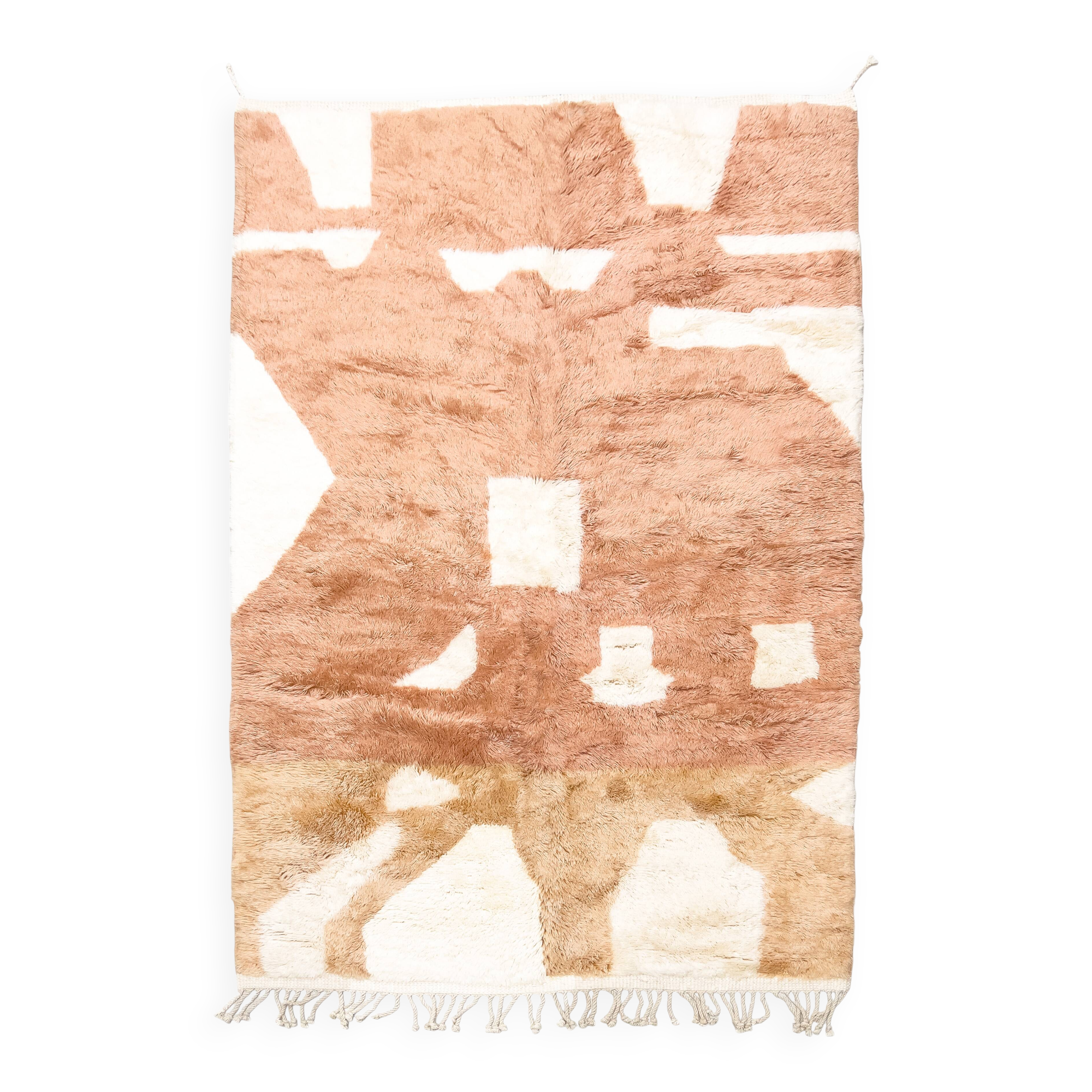 Moroccan Berber rug M'rirt terracotta 2.50x1.57m