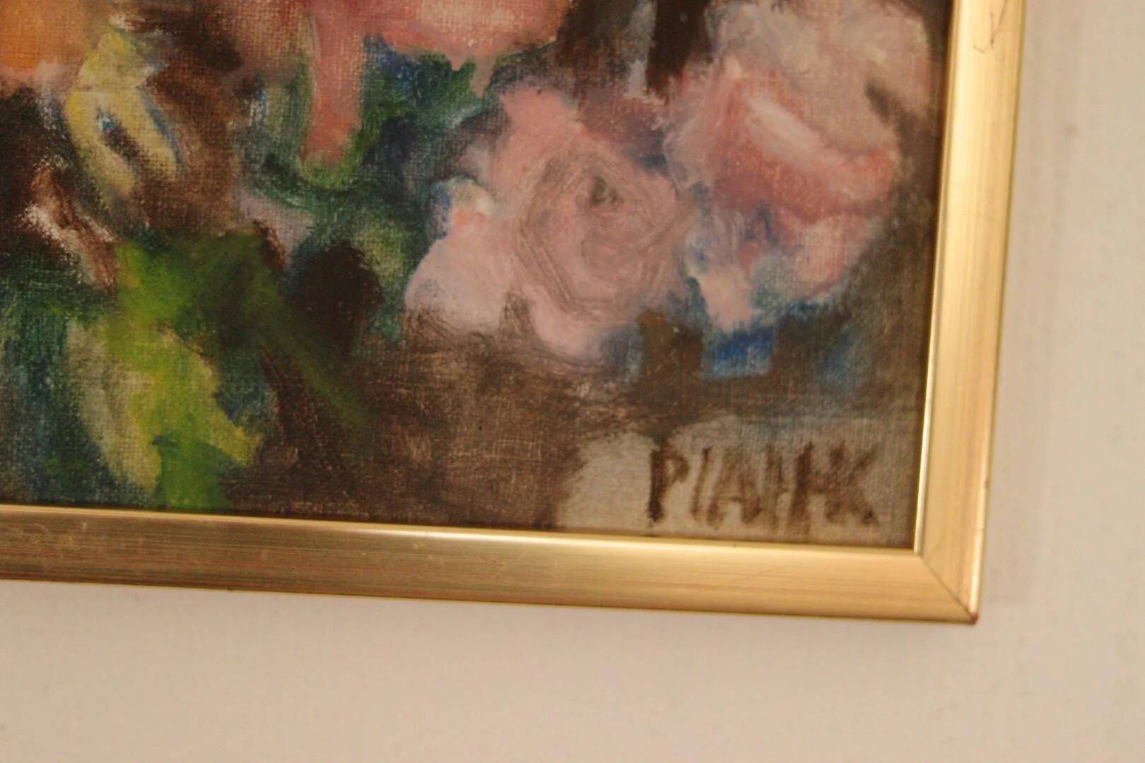 Original Swedish Oil on Canvas – “Bloom” by Pia H. Campbell – Signed