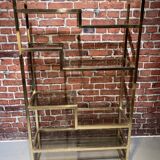 Gold metal shelf